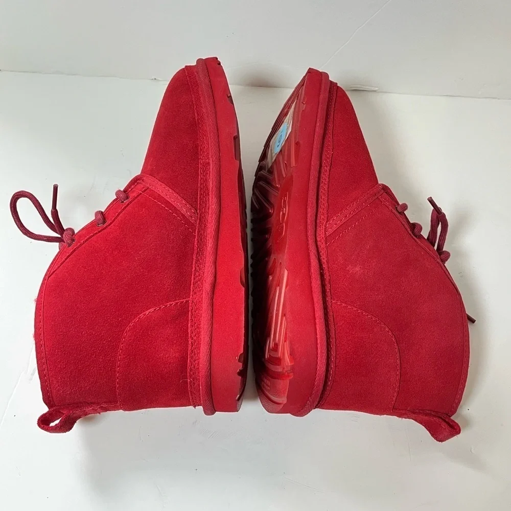 UGG Neumel II Chukka Boots Red Suede Big Kids Size 6